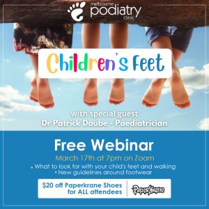 Free webinar #3: Children's Feet with Dr Patrick Doube